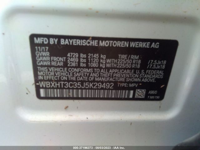 WBXHT3C35J5K29492 BMW X1 Xdrive28i