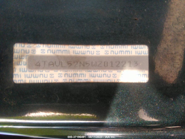 1998 TOYOTA TACOMA VIN: 4TAVL52N5WZ012213
