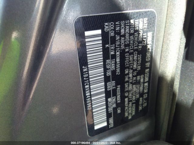 JN1BJ1CWXNW496962 Nissan Rogue Sport Sl