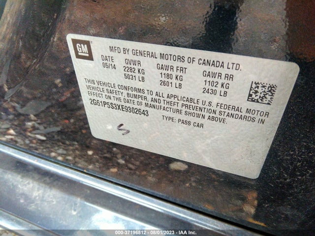 2G61P5S3XE9302643 Cadillac Xts Premium
