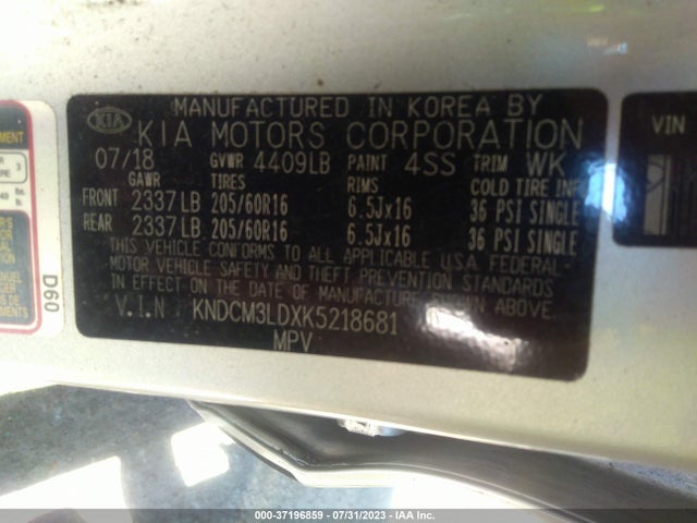 2019 Kia Niro, VIN: KNDCM3LDXK5218681