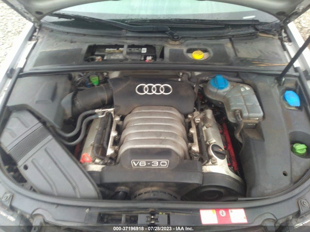 2003 AUDI A4 3.0L VIN: WAULT68E53A212346