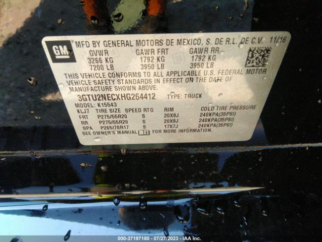3GTU2NECXHG264412 GMC Sierra 1500 Slt