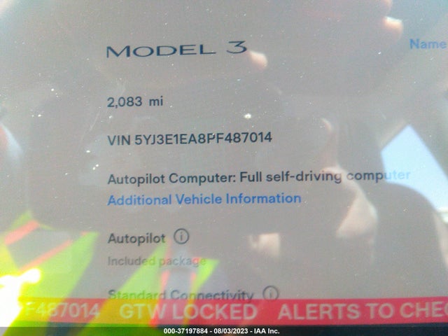 Tesla MODEL 3 2023 5YJ3E1EA8PF487014 Image 7