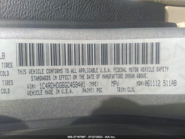 1C4RDHDG6GC459401 Dodge DURANGO LIMITED