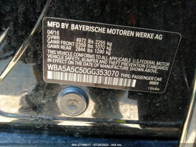 WBA5A5C50GG353070 BMW 5 Series 528i