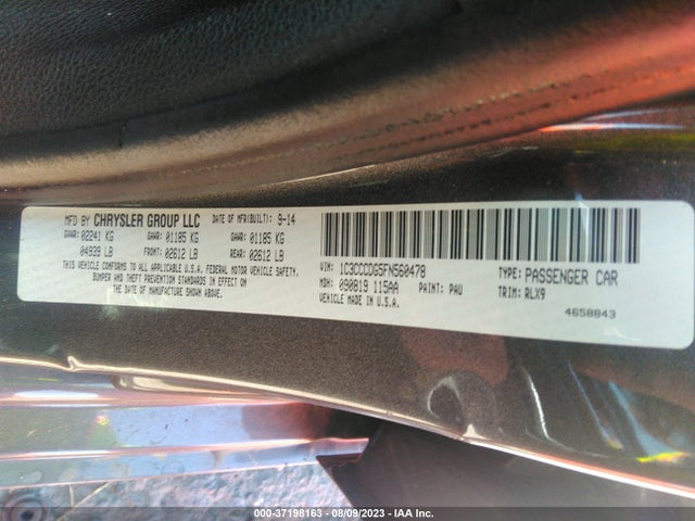1C3CCCDG5FN560478 Chrysler 200 S