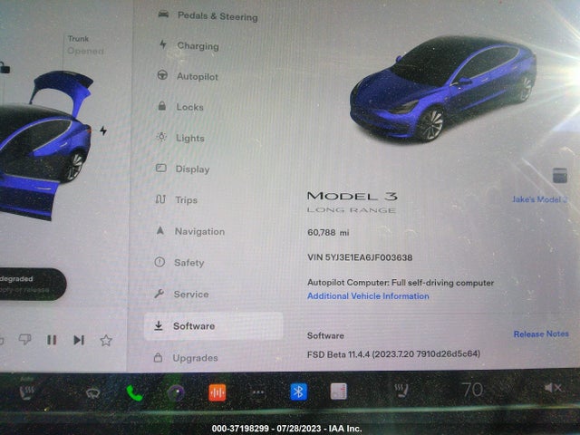 Tesla Model 3 Range Battery 2018 5YJ3E1EA6JF003638 Image 13