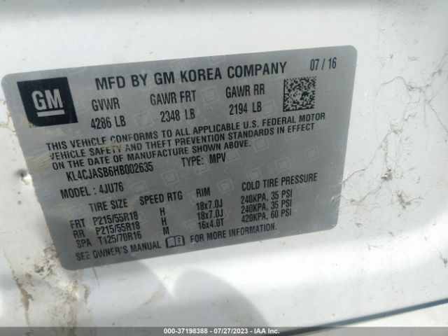 KL4CJASB6HB002635 Buick Encore Preferred