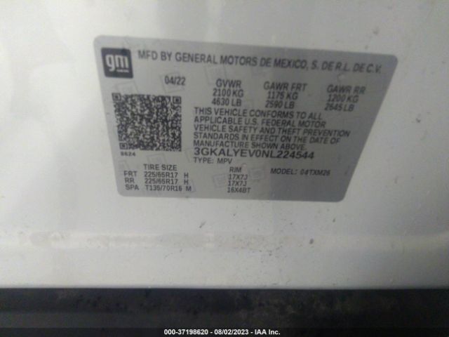 3GKALYEV0NL224544 GMC Terrain At4