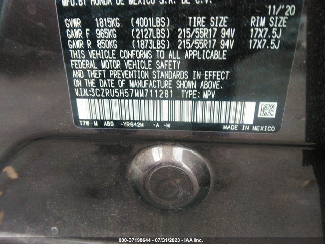 Honda HR-V EX 2021 3CZRU5H57MM711281 Image 15