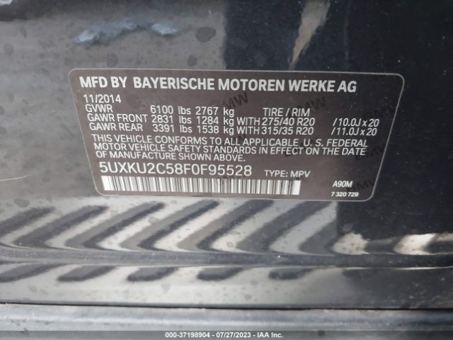 5UXKU2C58F0F95528 BMW X6 Xdrive35i