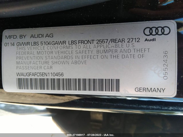 WAUGFAFC5EN110456 Audi A6 2.0t Premium Plus