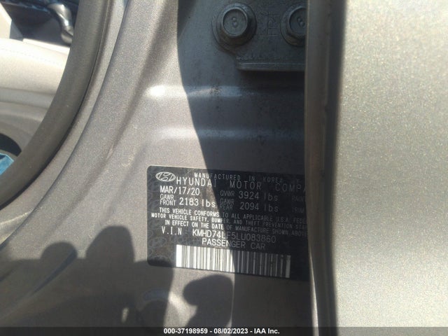 Hyundai ELANTRA SE 2020 KMHD74LF5LU083860 Image 15