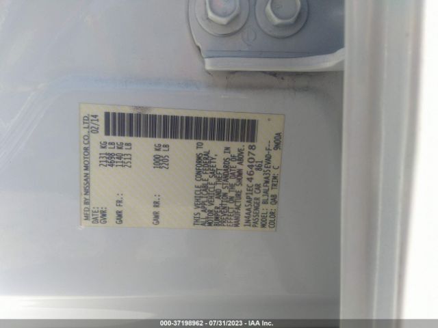 1N4AA5AP1EC464078 Nissan Maxima 3.5 Sv