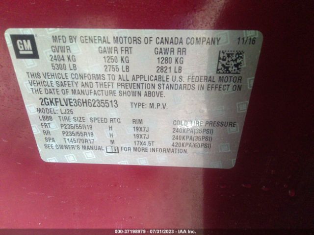 2GKFLVE36H6235513 GMC Terrain Denali