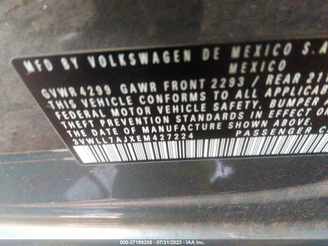 3VWLL7AJXEM427224 Volkswagen Jetta Sedan Tdi W/premium/nav