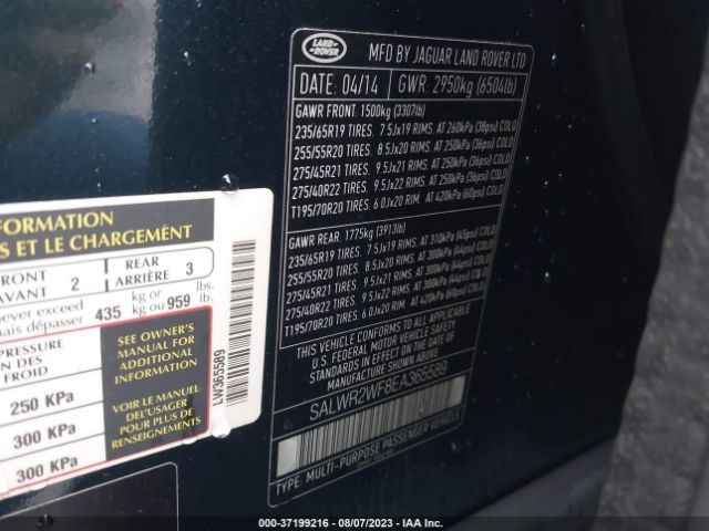 SALWR2WF8EA365589 Land Rover Range Rover Sport Hse