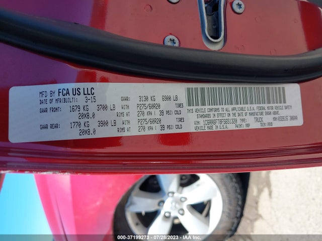 1C6RR6FT8FS651320 RAM 1500 Express