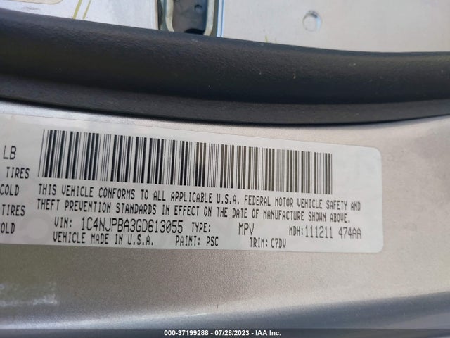 1C4NJPBA3GD613055 Jeep Patriot Sport