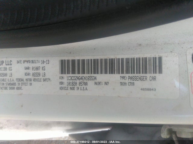 Dodge AVENGER SE 2014 1C3CDZAG4EN165534 Image 9