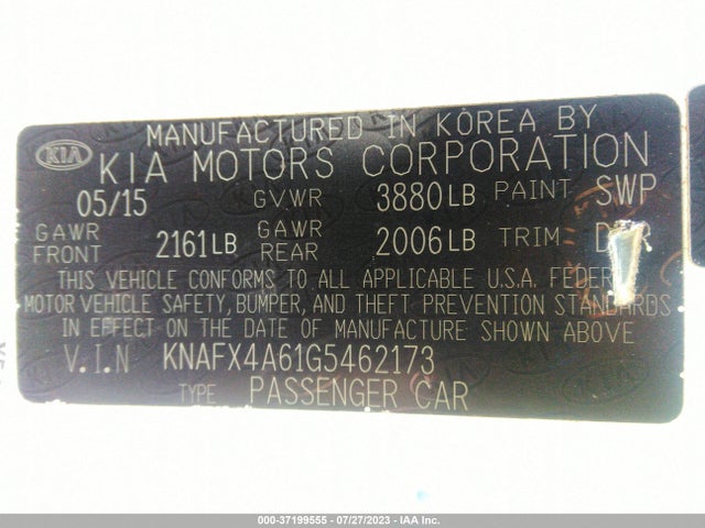 KIA FORTE LX 2016 KNAFX4A61G5462173 Image 9