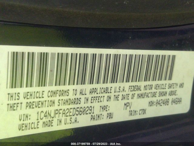 1C4NJPFA2ED560291 Jeep Patriot Latitude