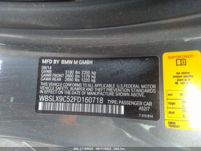 WBSLX9C52FD160718 BMW M6