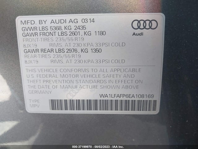 WA1LFAFP6EA108169 Audi Q5 Premium Plus