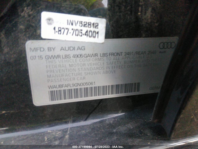 WAUBFAFL9GN005061 Audi A4 PREMIUM