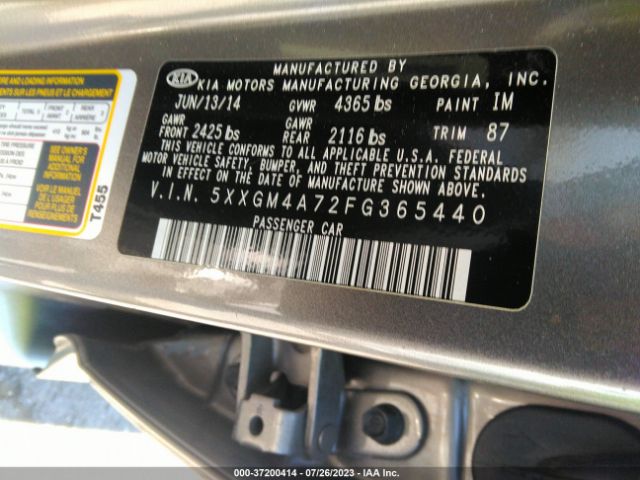 5XXGM4A72FG365440 KIA Optima Lx