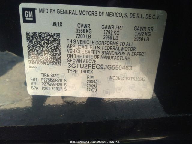 3GTU2PEC9JG550463 GMC Sierra 1500 Denali
