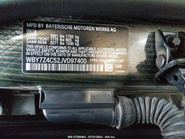 WBY7Z4C52JVD97400 BMW I3