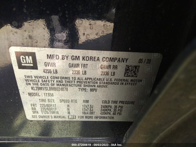 Chevrolet Trailblazer Activ 2021 KL79MVSL8MB024070 Image 9