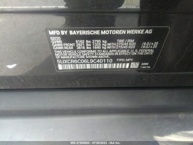 BMW X5 Xdrive40i 2020 аукцион фото