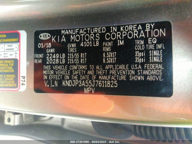 KNDJP3A55J7611825 KIA SOUL +