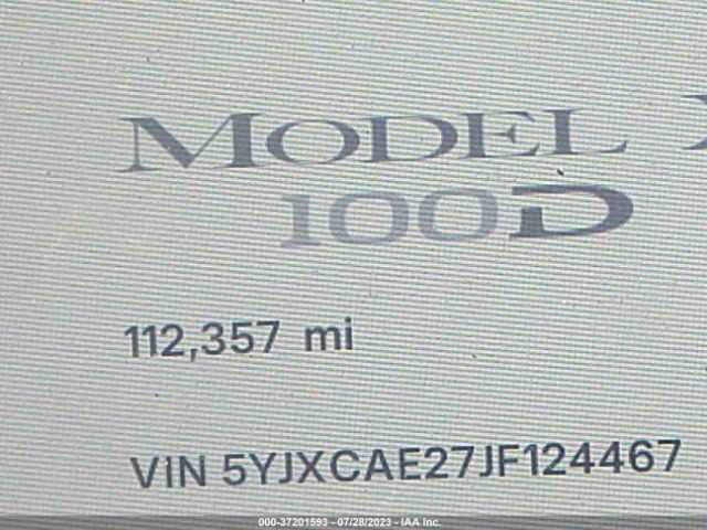 5YJXCAE27JF124467 Tesla Model X 75d/100d/p100d