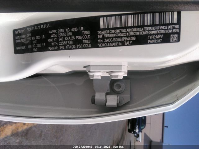 ZACCJBDB8JPH44099 Jeep Renegade Limited