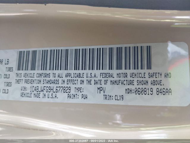 2017 JEEP WRANGLER UNLIMITED 1C4BJWFG9HL677829 Photo 8