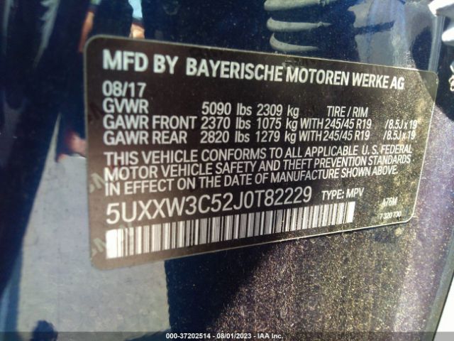 5UXXW3C52J0T82229 BMW X4 Xdrive28i