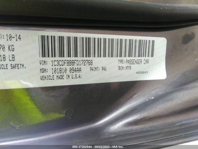1C3CDFBB8FD172768 Dodge DART SXT