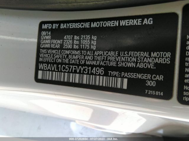 WBAVL1C57FVY31496 BMW X1 Xdrive28i