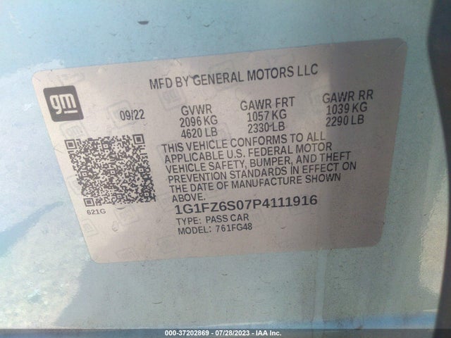 Chevrolet Bolt Euv Premier 2023 1G1FZ6S07P4111916 Image 9