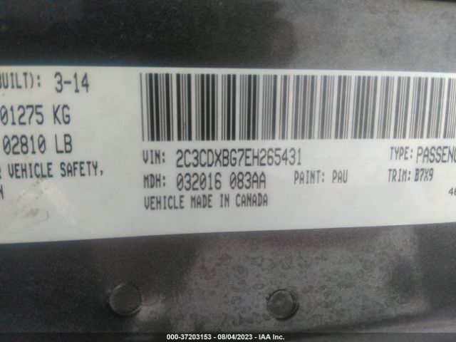 2C3CDXBG7EH265431 Dodge Charger Se
