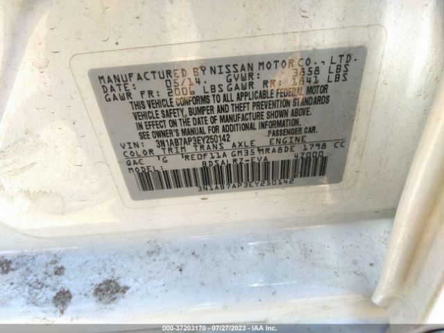 3N1AB7AP3EY250142 Nissan SENTRA SR