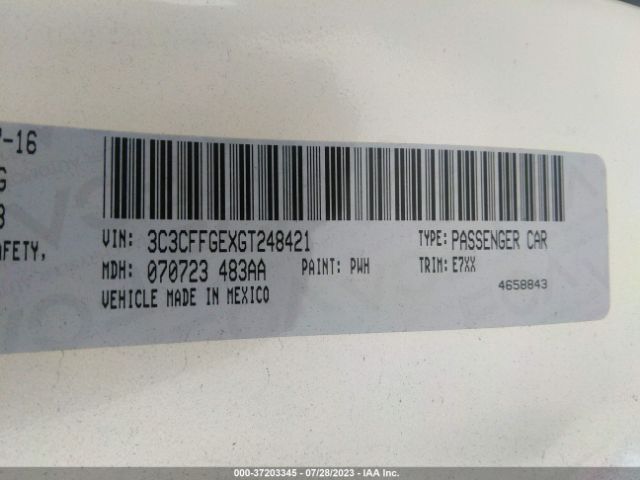 3C3CFFGEXGT248421 Fiat 500E