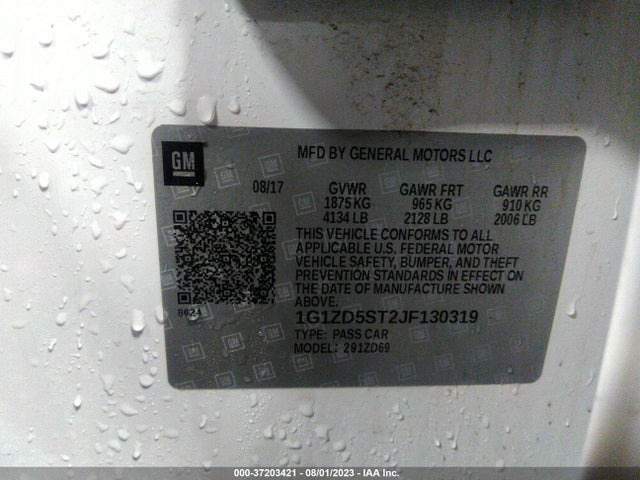 Chevrolet MALIBU LT 2018 1G1ZD5ST2JF130319 Image 9
