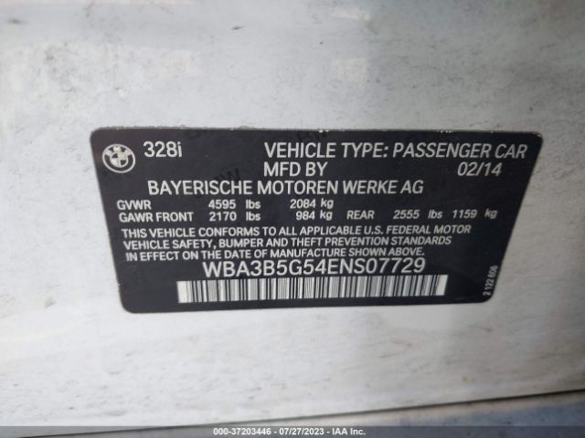 WBA3B5G54ENS07729 BMW 3 Series 328i Xdrive