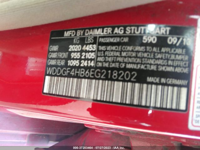 WDDGF4HB6EG218202 Mercedes-Benz C-class C 250