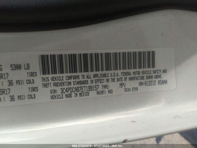 3C4PDCAB7ET199157 Dodge JOURNEY SE